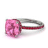 Cushion Hidden Pink Moissanite Ring - Nova No. 812 image 1
