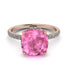 Cushion Hidden Pink Moissanite Ring - Nova No. 802