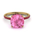 Cushion Hidden Pink Moissanite Ring - Nova No. 810