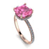 Cushion Hidden Pink Moissanite Ring - Nova No. 802