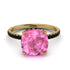 Cushion Hidden Pink Moissanite Ring - Nova No. 807