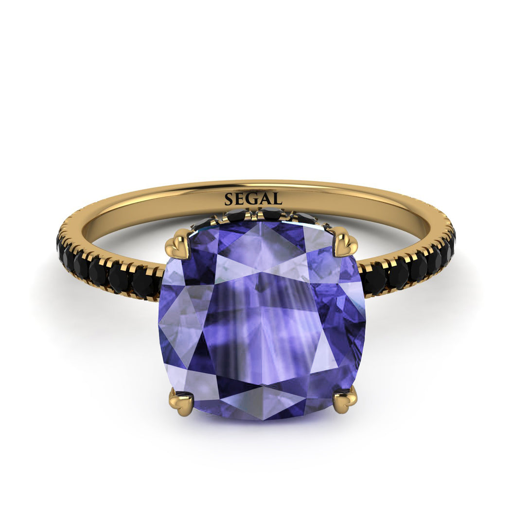 Cushion Hidden Tanzanite Ring - Nova No. 207