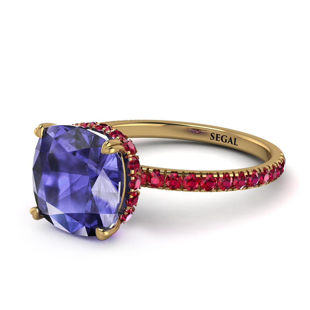 Cushion Hidden Tanzanite Ring - Nova No. 210