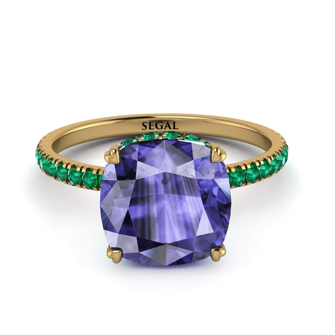 Cushion Hidden Tanzanite Ring - Nova No. 204
