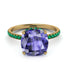 Cushion Hidden Tanzanite Ring - Nova No. 204
