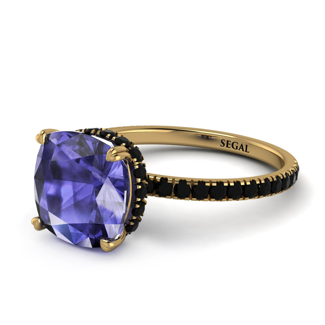 Cushion Hidden Tanzanite Ring - Nova No. 207