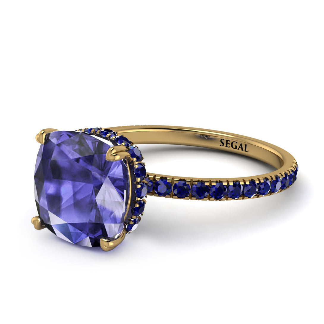 Cushion Hidden Tanzanite Ring - Nova No. 213