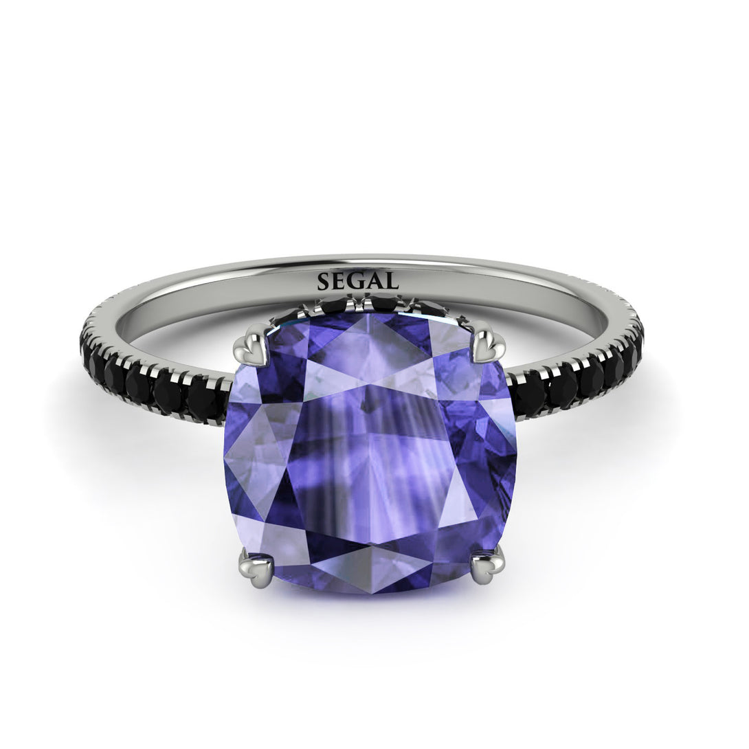 Cushion Hidden Tanzanite Ring - Nova No. 209