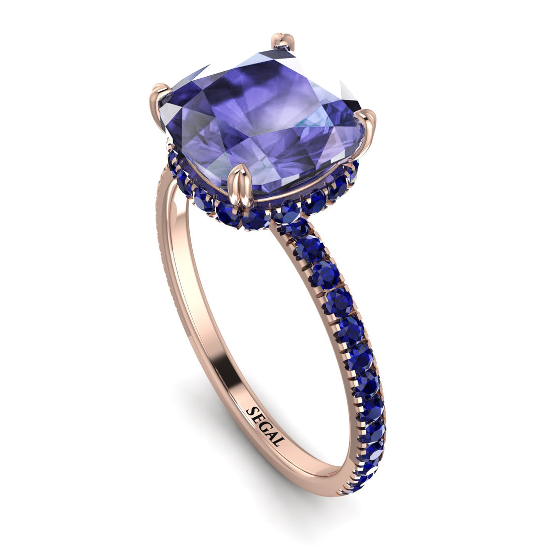 Cushion Hidden Tanzanite Ring - Nova No. 214
