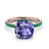 Cushion Hidden Tanzanite Ring - Nova No. 205