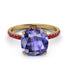 Cushion Hidden Tanzanite Ring - Nova No. 210