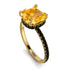 Cushion Hidden Yellow Diamond Ring - Nova No. 1007 image 3