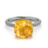 Cushion Hidden Yellow Diamond Ring - Nova No. 1003
