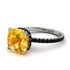 Cushion Hidden Yellow Diamond Ring - Nova No. 1009 image 1