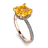 Cushion Hidden Yellow Diamond Ring - Nova No. 1002 image 3