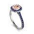 Cushion Morganite Halo Engagement Ring - Jade No. 915 image 3