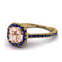 Cushion Morganite Halo Engagement Ring - Jade No. 913 image 1