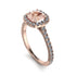 Cushion Morganite Halo Engagement Ring - Jade No. 902