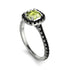 Cushion Peridot Halo Engagement Ring - Jade No. 709 image 3