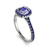 Cushion Tanzanite Halo Engagement Ring - Jade No. 215