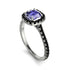 Cushion Tanzanite Halo Engagement Ring - Jade No. 209 image 3