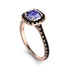 Cushion Tanzanite Halo Engagement Ring - Jade No. 208 image 3