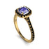 Cushion Tanzanite Halo Engagement Ring - Jade No. 207 image 3