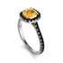 Cushion Yellow Diamond Halo Engagement Ring - Jade No. 1009 image 3