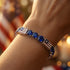 Sapphire Tennis Bracelet with United States Flag no. 15