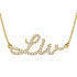 Diamond Gold Name Necklace - Liv