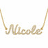 Diamond Gold Name Necklace - Nicole