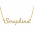 Diamond Gold Name Necklace - Seraphina