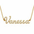 Diamond Gold Name Necklace - Vanessa