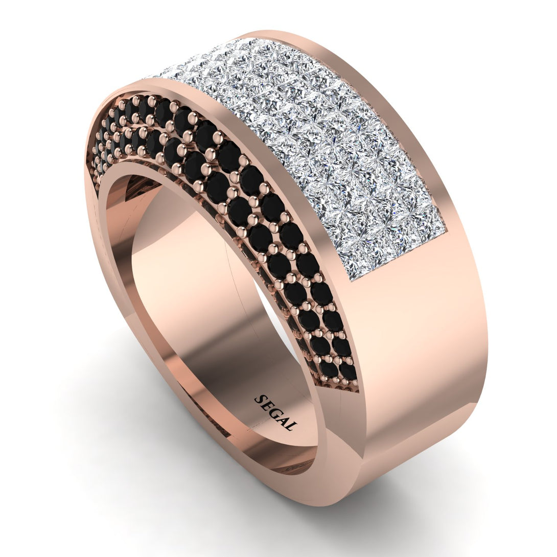 Diamond Cluster Wide Fancy Wedding Band - Kyla No. 32