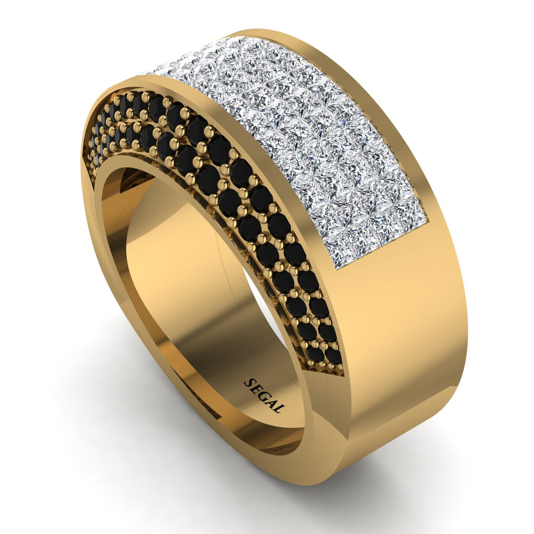 Diamond Cluster Wide Fancy Wedding Band - Kyla No. 31