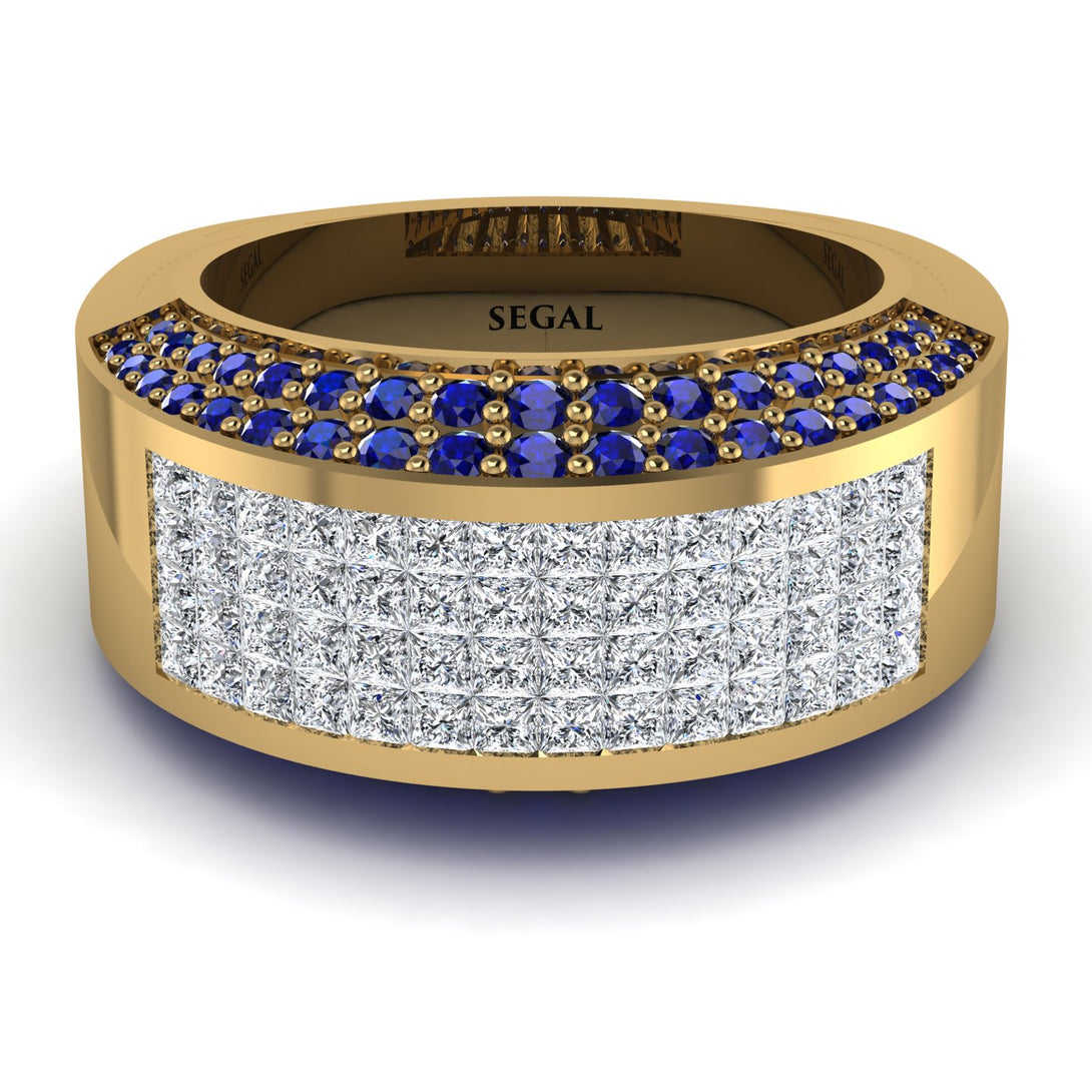 Diamond Cluster Wide Fancy Wedding Band - Kyla No. 61