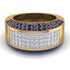 Diamond Cluster Wide Fancy Wedding Band - Kyla No. 61