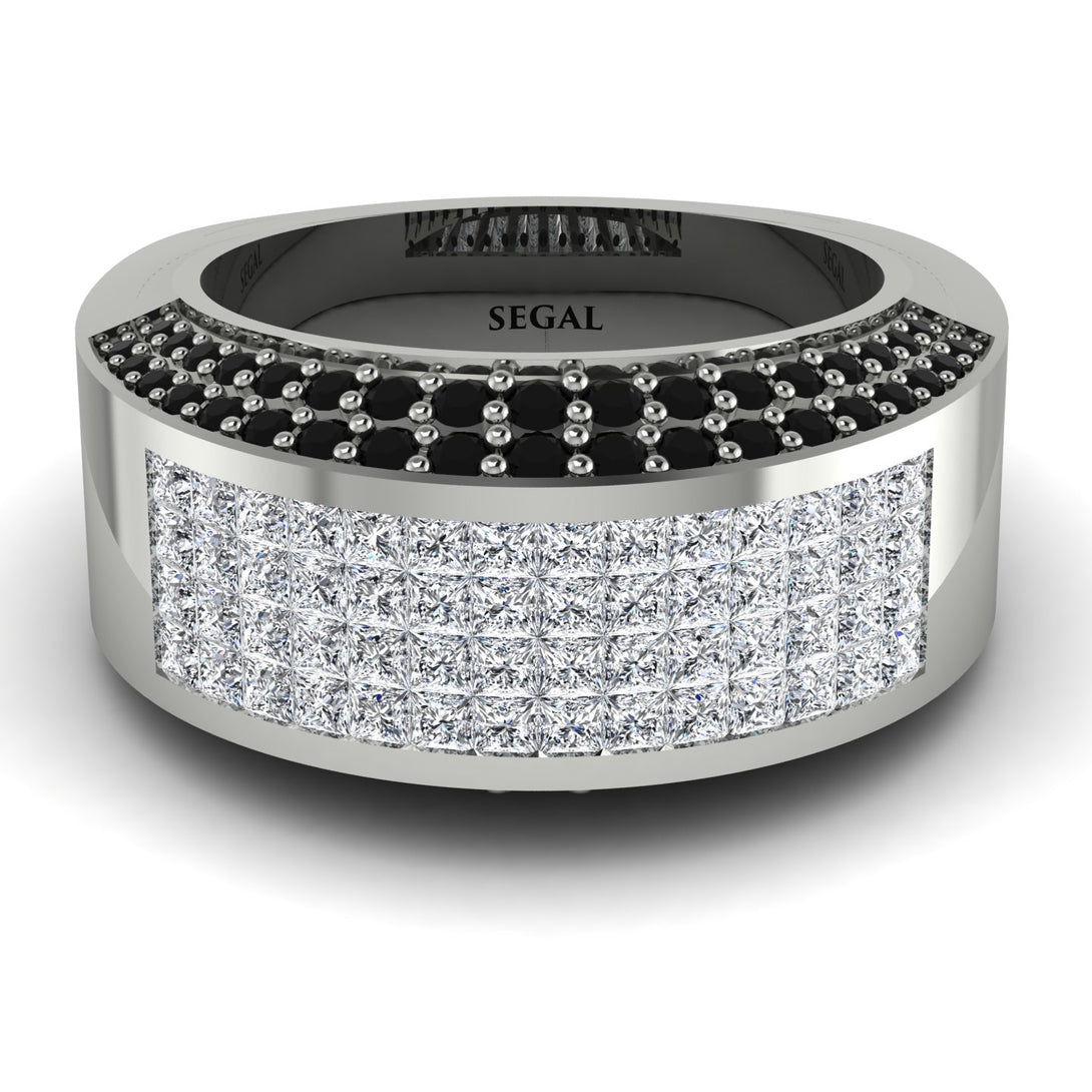 Diamond Cluster Wide Fancy Wedding Band - Kyla No. 33