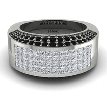 Diamond Cluster Wide Fancy Wedding Band - Kyla No. 33 image 1
