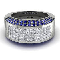 Diamond Cluster Wide Fancy Wedding Band - Kyla No. 63 image 1