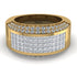 Diamond Cluster Wide Fancy Wedding Band - Kyla No. 1 image 1