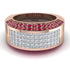 Diamond Cluster Wide Fancy Wedding Band - Kyla No. 47 image 1