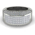 Diamond Cluster Wide Fancy Wedding Band - Kyla No. 3