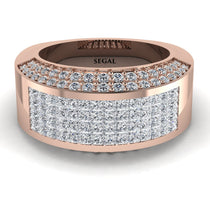 Diamond Cluster Wide Fancy Wedding Band - Kyla No. 2 image 1