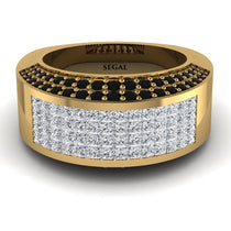 Diamond Cluster Wide Fancy Wedding Band - Kyla No. 31 image 1