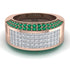 Diamond Cluster Wide Fancy Wedding Band - Kyla No. 17 image 1