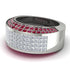 Diamond Cluster Wide Fancy Wedding Band - Kyla No. 48