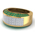 Diamond Cluster Wide Fancy Wedding Band - Kyla No. 16 image 3
