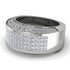 Diamond Cluster Wide Fancy Wedding Band - Kyla No. 3