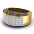 Diamond Cluster Wide Fancy Wedding Band - Kyla No. 61 image 3
